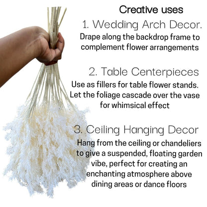 Faux Hanging Plants - Mist Ceiling Flowers for Wedding Decor