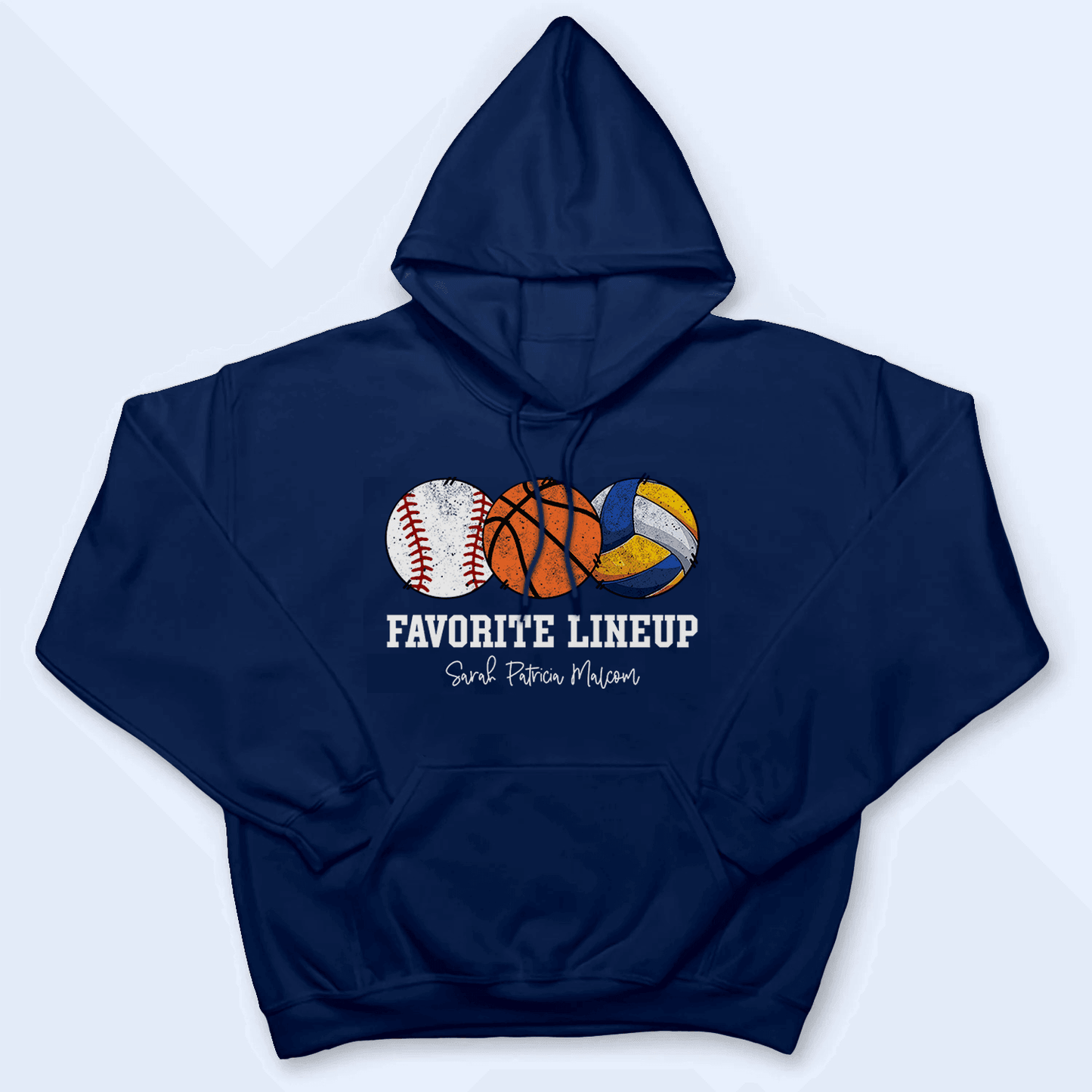 Favorite Lineup - Baseball/Softball - Personalized Custom T Shirt - Gift for Grandma/Nana/Mimi, Mom, Wife, Grandparent