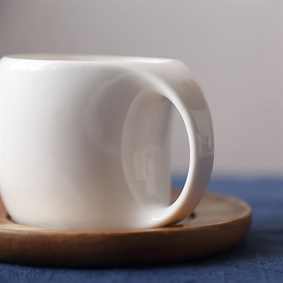 Elegant Ceramic Mug  Saucer Set Microwave Safe 7oz123oz