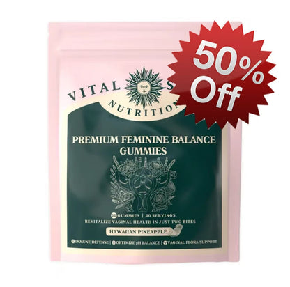 Vital Source Feminine Balance Gummies - Hawaiian Pineapple - 60 Gummies - 30 Servings