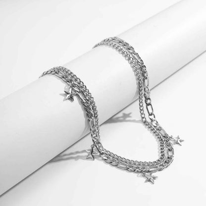 Mens Pentagram Pendant Necklace - Simple Fashion Accessory