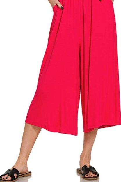 Zenana Double Layered Strapless Tube Top Jumpsuit