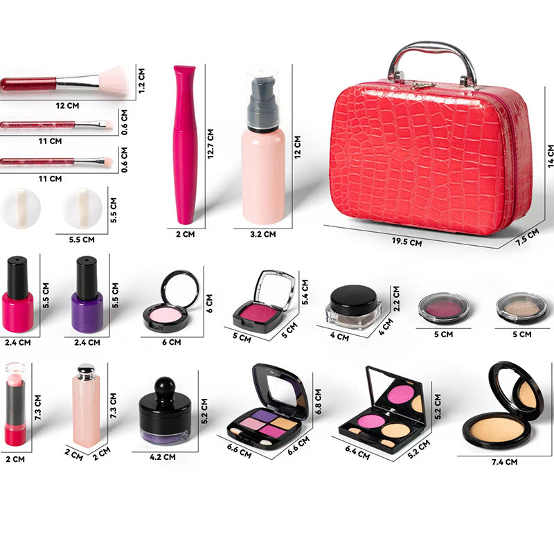 Cosmetics Toys Children Girl Lipstick Nail Polish Props Makeup Kit Set