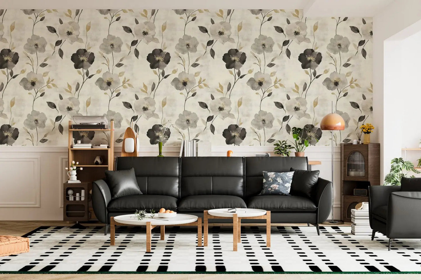 Gilded Charcoal Blossom