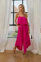 Sleeveless Wide Leg Jumpsuit | Polyester Jumpsuit | Sizes S-3XL
