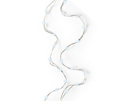 Micro Wire String Lights - 100 LED - Cool White - Silver Wire