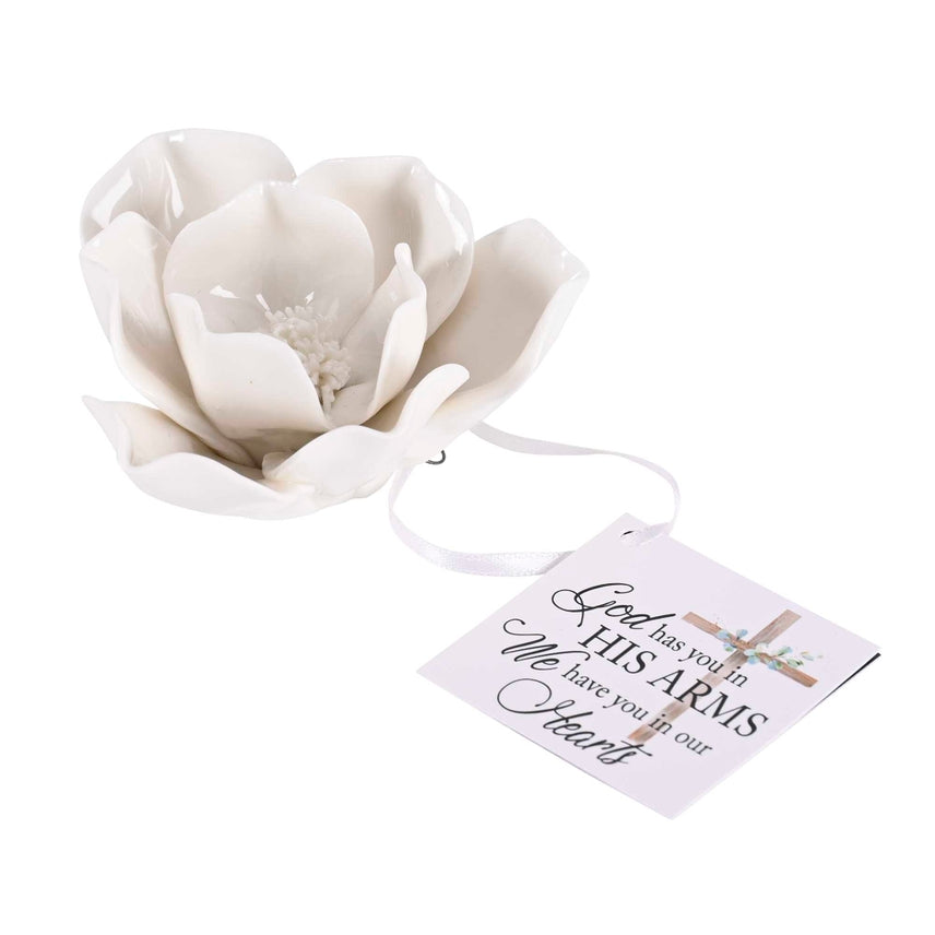 God Has You in His Arms Flower Figurine
