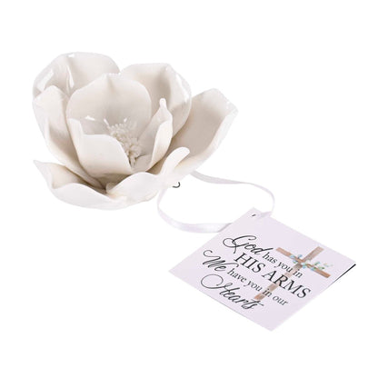 God Has You in His Arms Flower Figurine