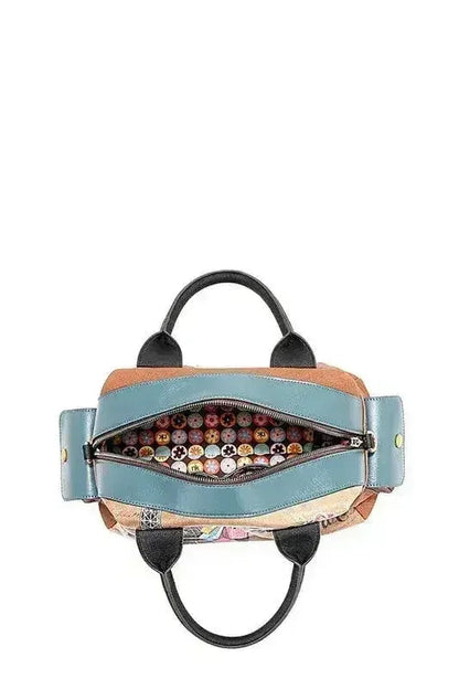Eco-Leather Boston Bag - Sustainable Large Tote | Femstylo