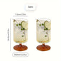 Elegant Stemmed Water Glasses Set, Multipurpose Reusable Insulated