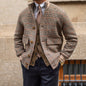 Bomber Jacket Tweed Fleece Cropped Slim-fit Jacket With Stand-up Collar