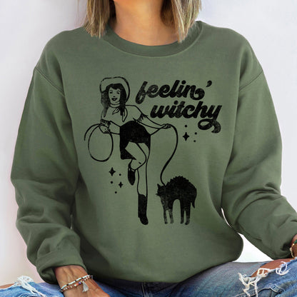 Feeling Witchy Halloween Sweatshirt