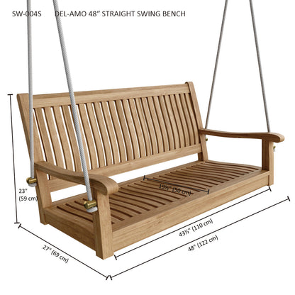 Del-Amo 48" Straight Swing Bench