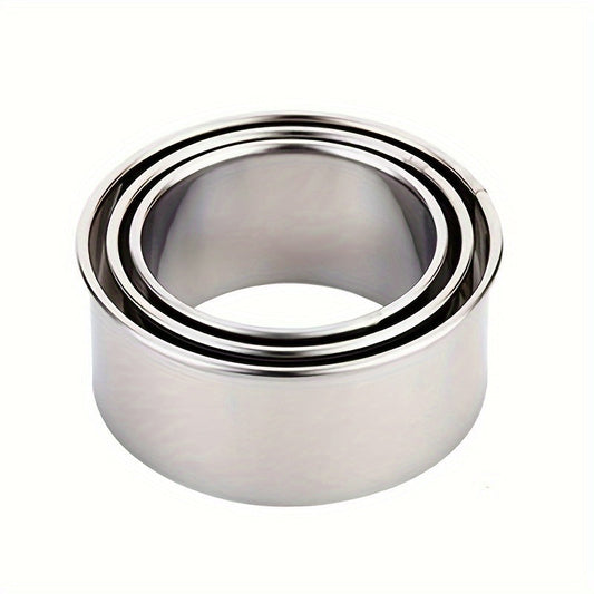 KITEOAGE 3pc Stainless Steel Dumpling and Pastry Cutter Set