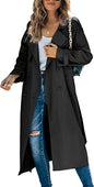 Women's Casual Windbreaker Jacket - Fashionable Solid Color Outerwear for Women