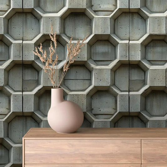 Brutalist Concrete Formwork Wallpaper