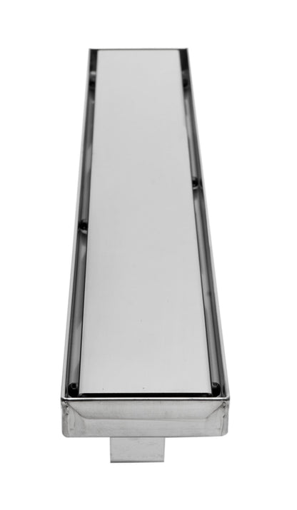 ALFI brand  ABLD24B-PSS 24" Modern Polished Stainless Steel Linear Shower Drain with Solid Cover