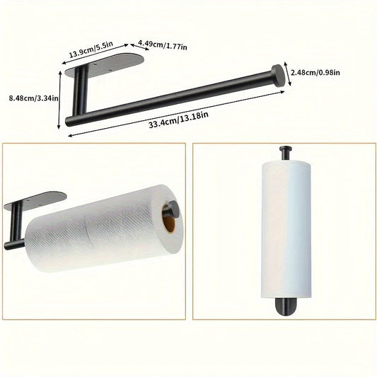 Paper Towel Holders Under Cabinets - Self-Adhesive or Perforated