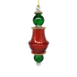 Egyptian Glass Two Tone Scalloped Vase Ornament
