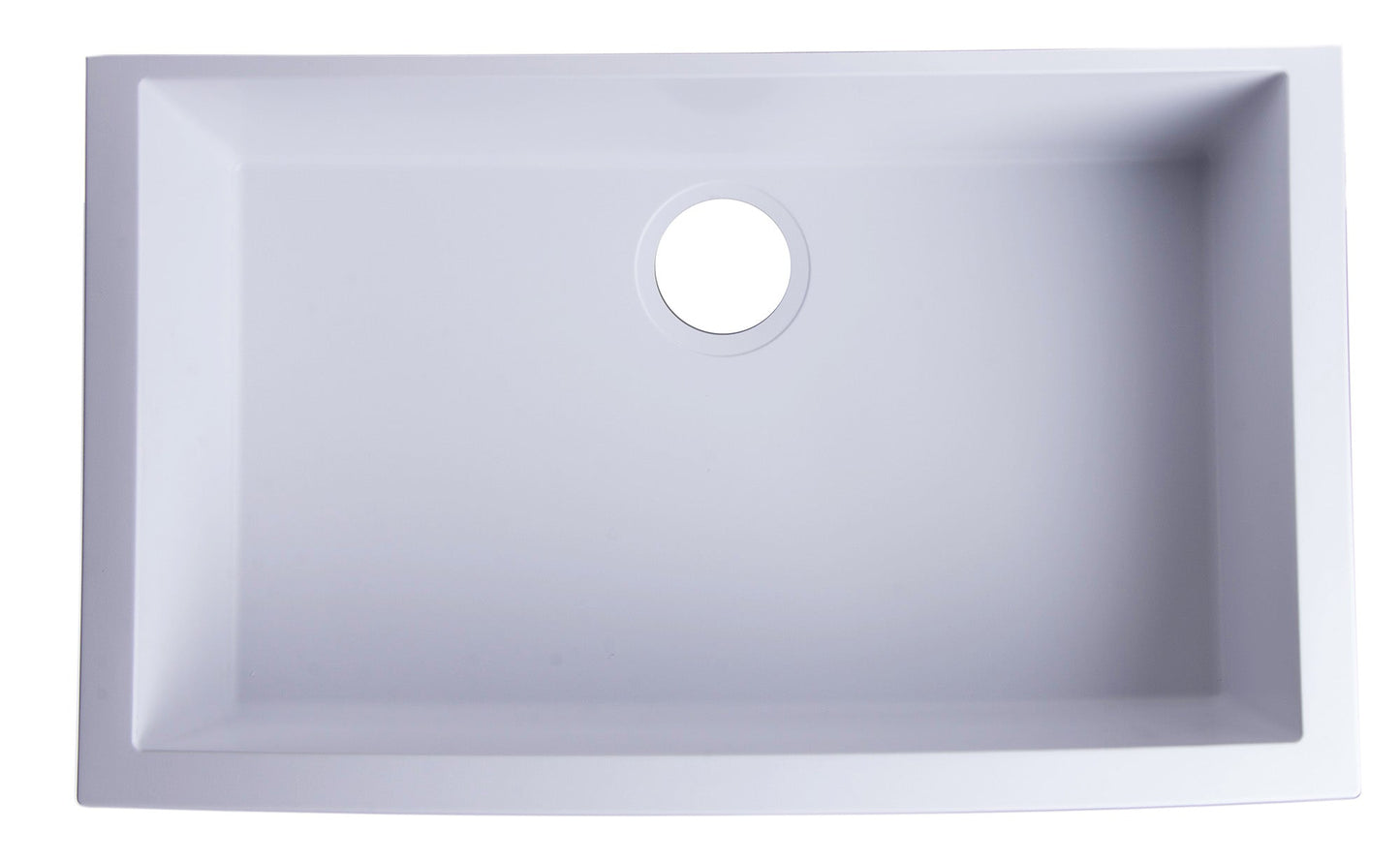 ALFI brand AB3020UM 30" Undermount Single Bowl Granite Composite Kitchen Sink