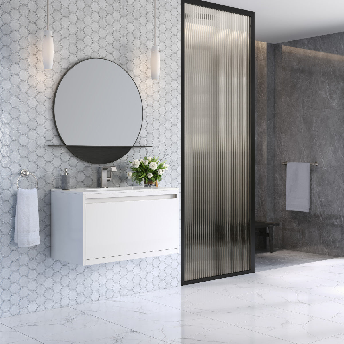 Mantova 35.4" Single Vanity Cabinet