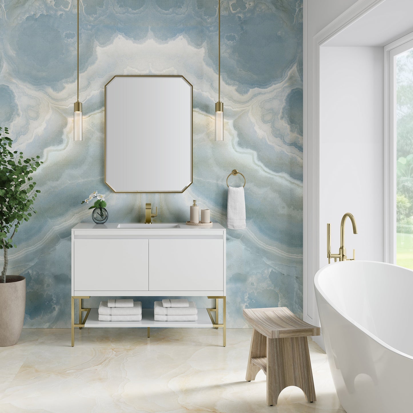 Mantova 47.3" Single Vanity Cabinet