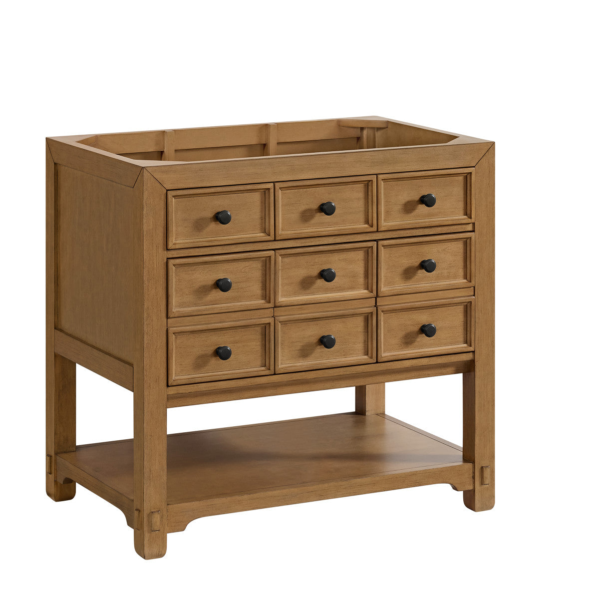 Malibu 36" Single Vanity Cabinet, Amber Birch
