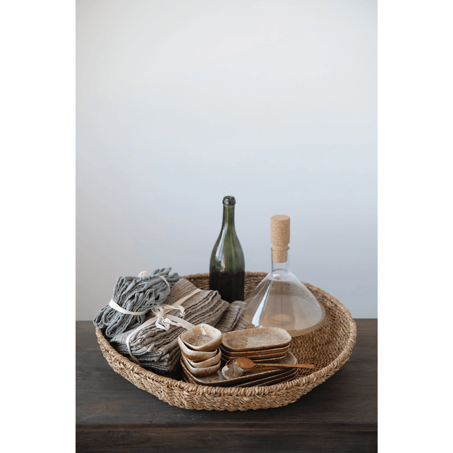 Hand-Woven Seagrass Display Tray
