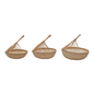 Hand-Woven Seagrass Storage Baskets, Set of 3