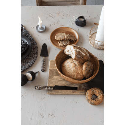 Reactive Glaze Stoneware Taper Candle Holders, Set of 2