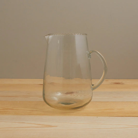 Ruffle Glass Pitcher