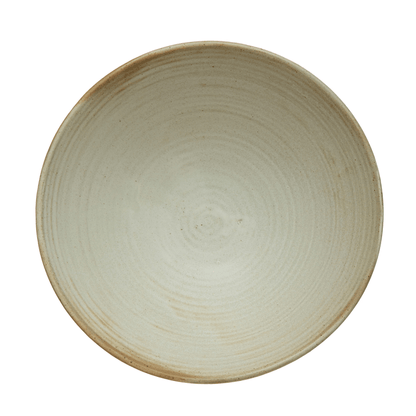 White Matte Stoneware Glazed Bowl