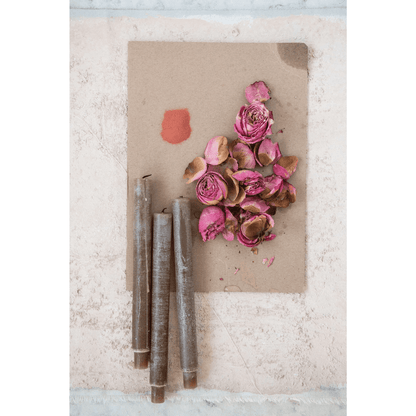 Unscented Tapered Candles, Set of 2 (3 Color Options)