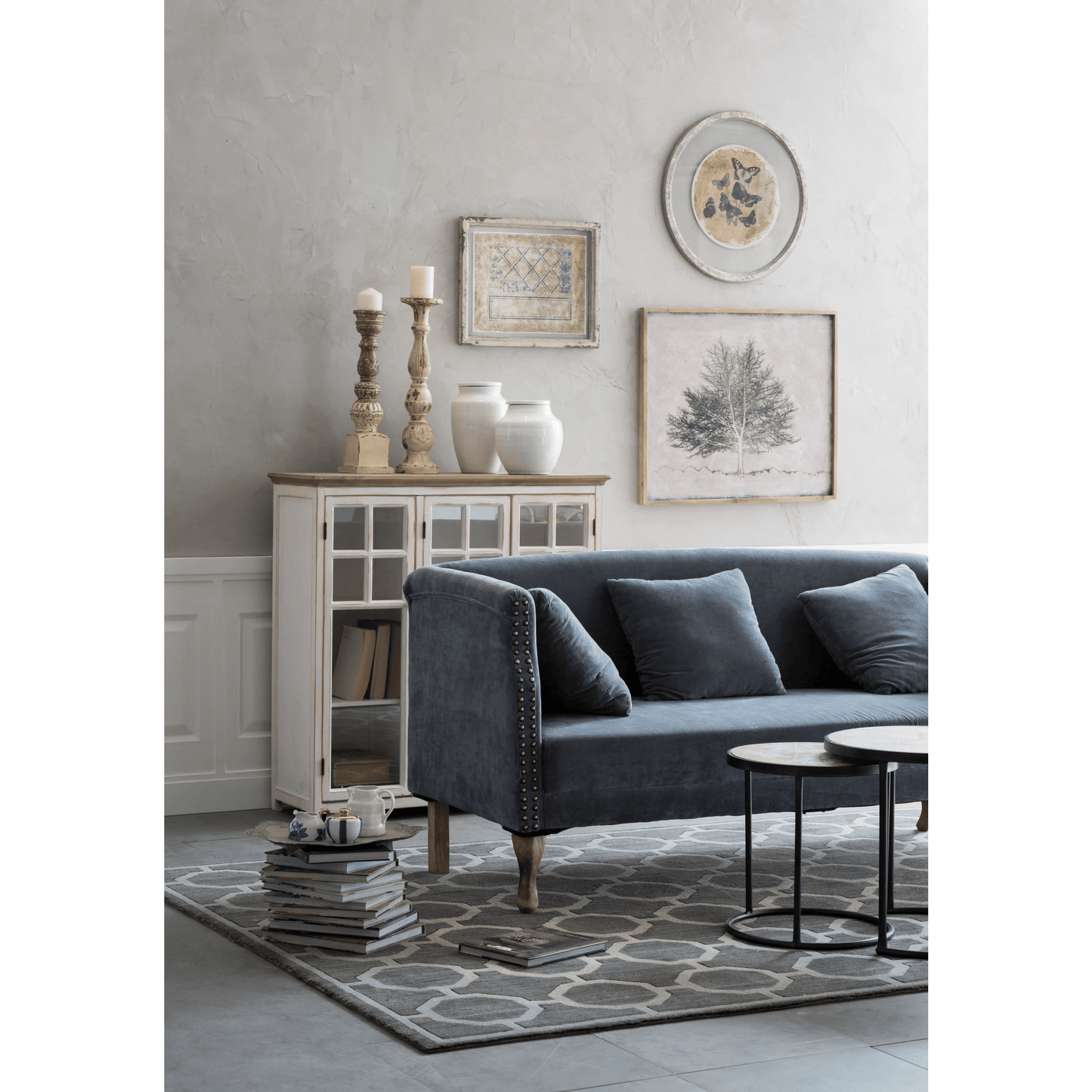 Terracotta Cachepot Jar in White Glaze, Medium