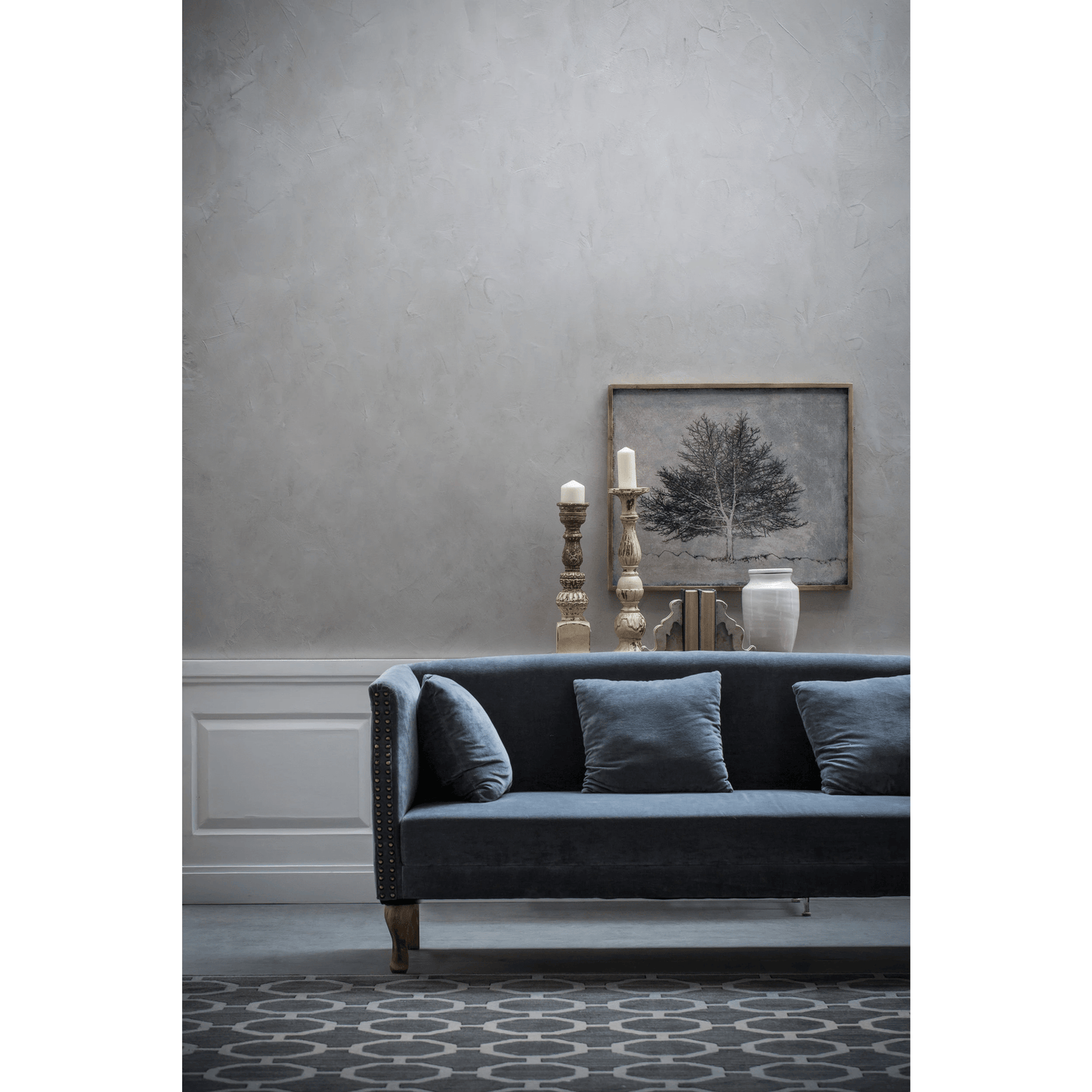 Terracotta Cachepot Jar in White Glaze, Medium