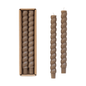 Unscented Tapered Twist Candles, Set of 2 (3 Color Options)