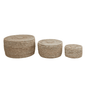 Hand-Woven Storage Baskets with Lids, Set of 3