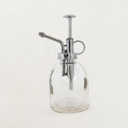 Glass Plant Mister with Silver Pump