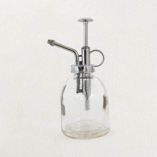 Glass Plant Mister with Silver Pump