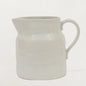 Stoneware Vintage Reproduction Pitcher, White