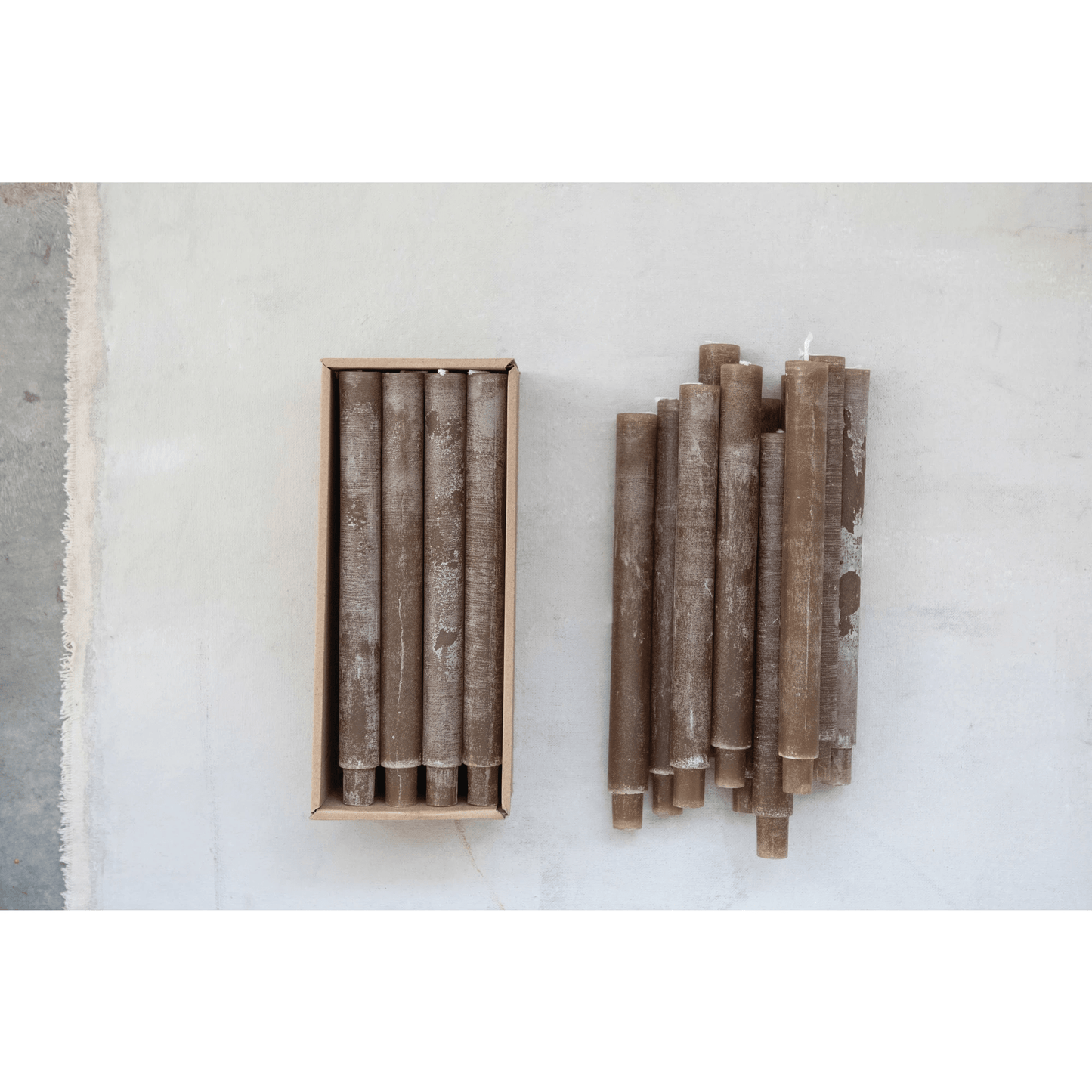 Unscented Tapered Candles, Set of 2 (3 Color Options)