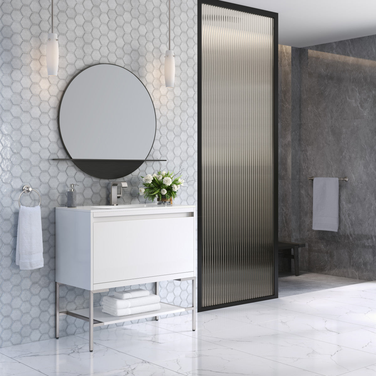 Mantova 35.4" Single Vanity Cabinet