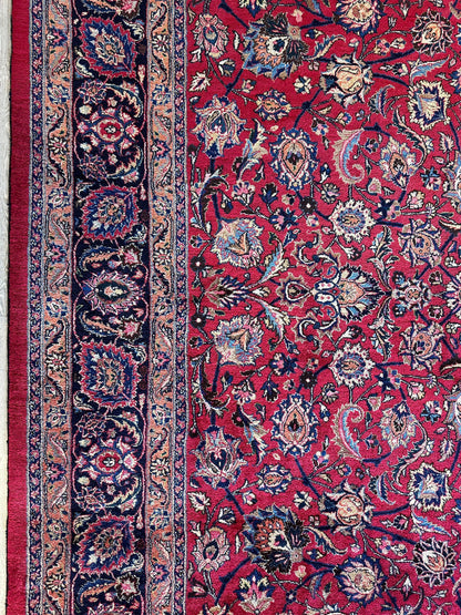 Fine Allover Persian Mashhad Rug 8’2”x11’6”