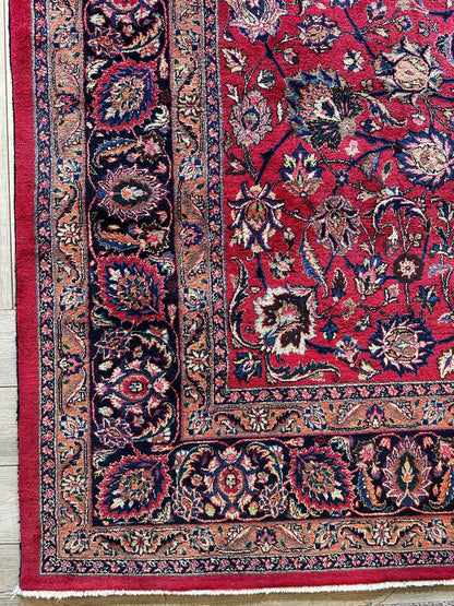 Fine Allover Persian Mashhad Rug 8’2”x11’6”