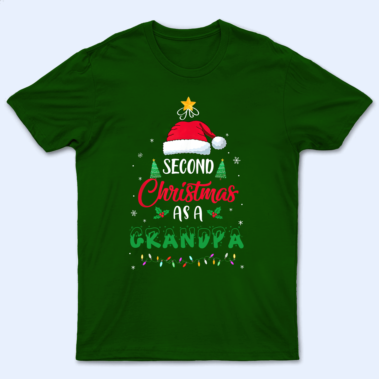 First Christmas As A Grandma - Personalized Custom T Shirt - Birthday, Loving, Funny Gift for Grandma/Nana/Mimi, Mom, Wife, Grandparent