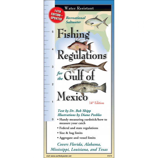 Fishing Regulations for the Gulf of Mexico – 14th Edition Waterproof Guide