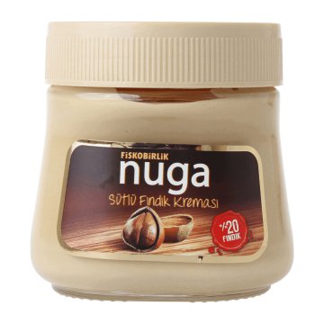Fiskobirlik Nuga Hazelnut Cream Spread with Milk 350g - Rich and Delicious Flavor