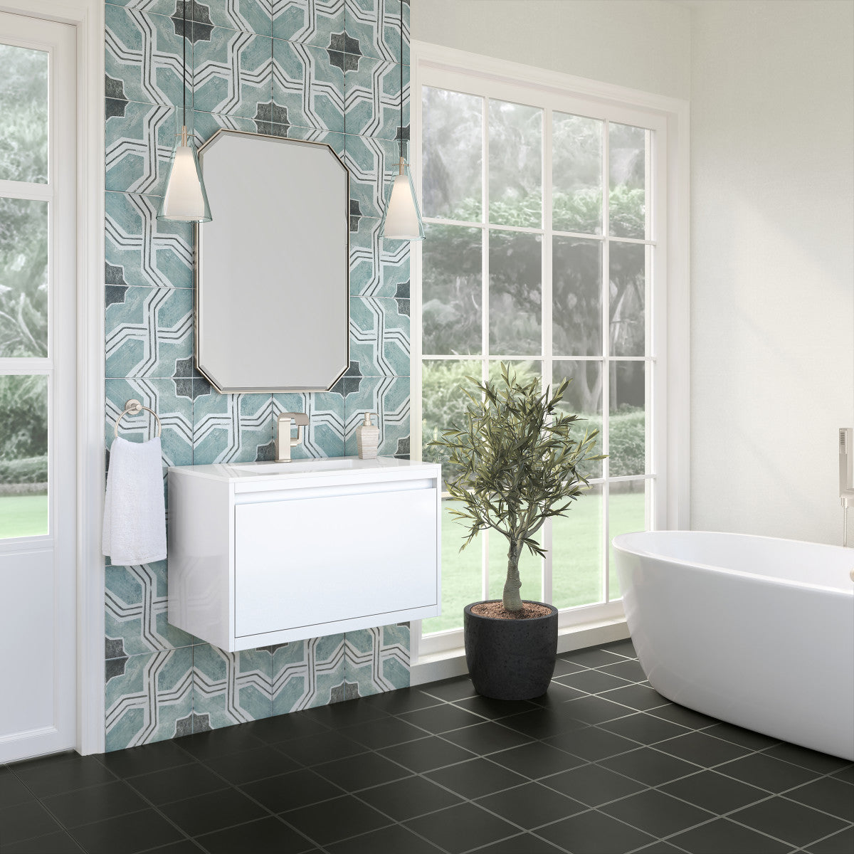 Mantova 31.5" Single Vanity Cabinet