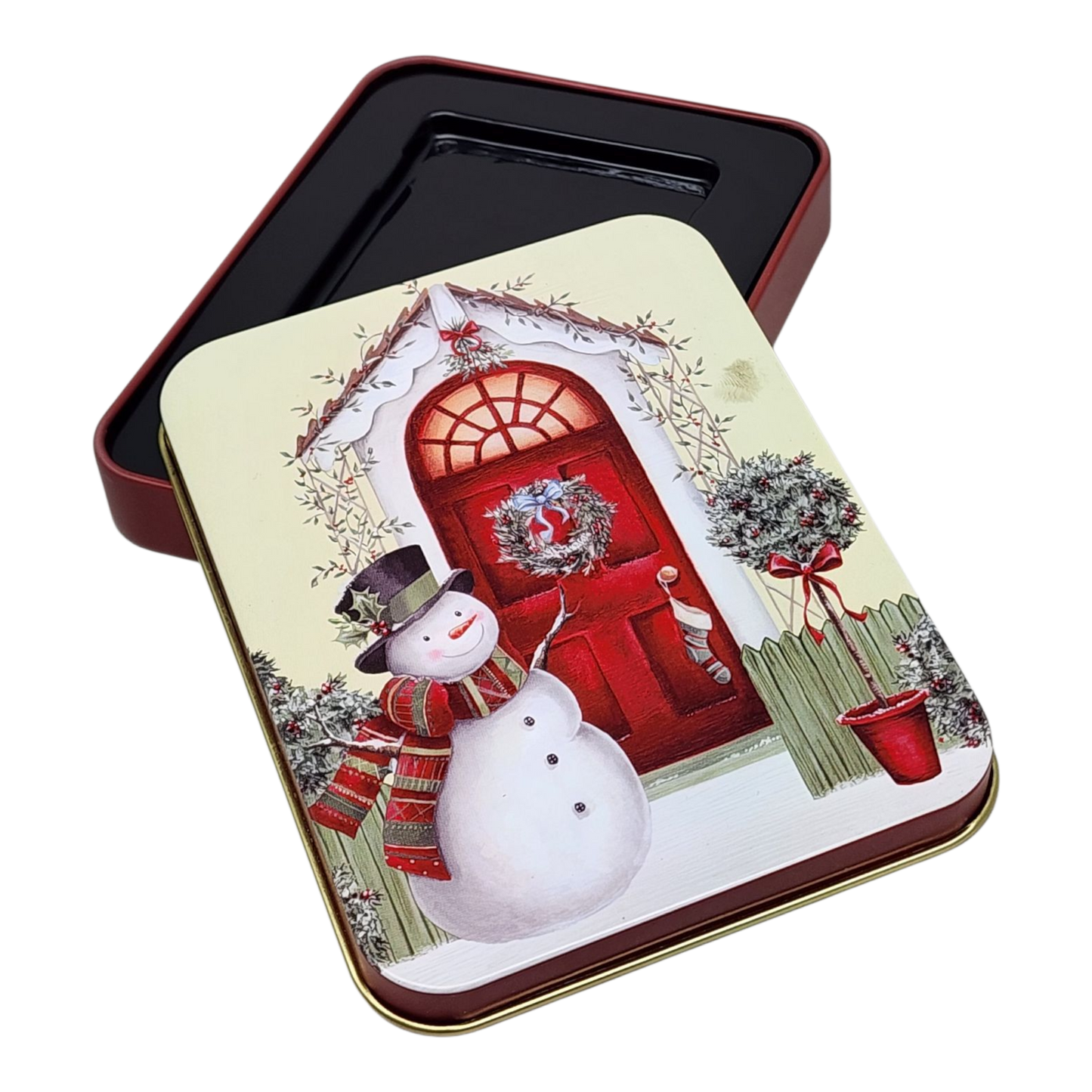 Christmas Gift Card Tin - Snowman's Welcome