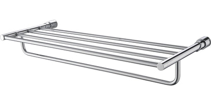 ALFI brand  AB9523 Polished Chrome 24 inch Towel Bar & Shelf  Bathroom Accessory